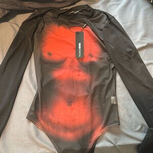 Sheer silhouette top